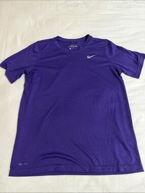 Nike Boy's Purple Dri-FIT Short Sleeve Training Tee